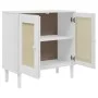 Sideboard SENJA aus Rattanoptik, Kiefernholz weiß 80x35x80 cm von , Sideboards - Ref: Foro24-358032, Preis: 107,41 €, Rabatt: %