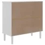 Sideboard SENJA aus Rattanoptik, Kiefernholz weiß 80x35x80 cm von , Sideboards - Ref: Foro24-358032, Preis: 107,41 €, Rabatt: %