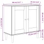 Aparador SENJA aspecto de ratán madera pino blanco 80x35x80 cm by , Sideboards - Ref: Foro24-358032, Price: 108,85 €, Discoun...