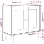 Sideboard SENJA aus Rattanoptik, Kiefernholz weiß 80x35x80 cm von , Sideboards - Ref: Foro24-358032, Preis: 107,41 €, Rabatt: %