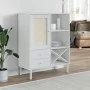 Aparador alto SENJA aspecto de ratán madera blanco 90x40x112 cm by , Sideboards - Ref: Foro24-358053, Price: 125,07 €, Discou...
