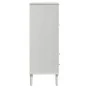Hoher Schrank SENJA im Rattan- und Holz-Look, weiß, 90x40x112 cm. von , Sideboards - Ref: Foro24-358053, Preis: 125,07 €, Rab...