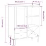 Aparador alto SENJA aspecto de ratán madera blanco 90x40x112 cm by , Sideboards - Ref: Foro24-358053, Price: 125,07 €, Discou...