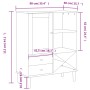 Aparador alto SENJA aspecto de ratán madera blanco 90x40x112 cm by , Sideboards - Ref: Foro24-358053, Price: 126,23 €, Discou...