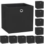 Aufbewahrungsboxen 10 Stück Vliesstoff 32x32x32 cm schwarz von vidaXL, Aufbewahrungskörbe - Ref: Foro24-245746, Preis: 51,61 ...
