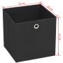 Aufbewahrungsboxen 10 Stück Vliesstoff 32x32x32 cm schwarz von vidaXL, Aufbewahrungskörbe - Ref: Foro24-245746, Preis: 51,61 ...