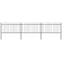 Gartenzaun mit Speerspitzen Stahl schwarz 5,1x1 m von , Zaunpaneele - Ref: Foro24-277613, Preis: 155,33 €, Rabatt: %
