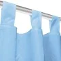 Micro-satin curtains with loops 2 units 140x225cm turquoise by vidaXL, Curtains and curtains - Ref: Foro24-132220, Price: 24,...