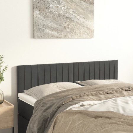 Kopfteile 2 Einheiten dunkelgrauer Samt 72x5x78/88 cm von , Kopf- und Fußteile - Ref: Foro24-346251, Preis: 60,68 €, Rabatt: %