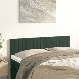 Cabeceros 2 unidades terciopelo verde oscuro 72x5x78/88 cm de , Cabeceros y pies de cama - Ref: Foro24-346253, Precio: 64,25 ...
