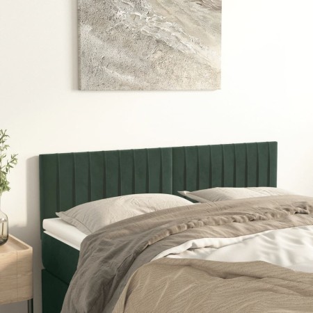 Kopfteile 2 Einheiten dunkelgrüner Samt 72x5x78/88 cm von , Kopf- und Fußteile - Ref: Foro24-346253, Preis: 62,41 €, Rabatt: %