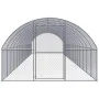 Galvanized steel outdoor chicken coop 3x16x2 m by , Cages and habitats for small animals - Ref: Foro24-3095469, Price: 970,67...