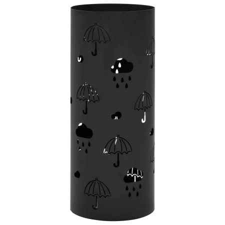 Schirmständer im Schirmdesign aus schwarzem Stahl von vidaXL, Schirmständer - Ref: Foro24-246804, Preis: 40,52 €, Rabatt: %