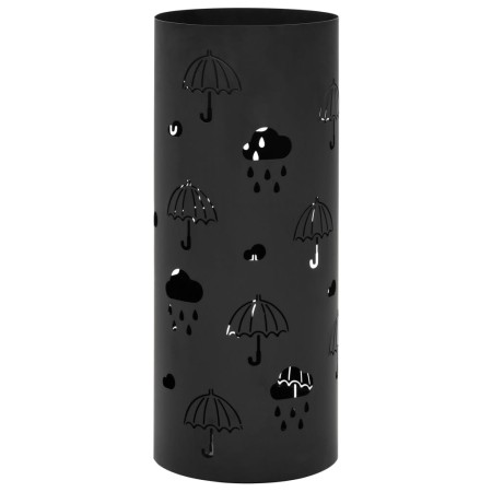 Schirmständer im Schirmdesign aus schwarzem Stahl von vidaXL, Schirmständer - Ref: Foro24-246804, Preis: 39,76 €, Rabatt: %