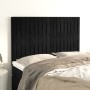 Cabeceros 4 unidades terciopelo negro 72x5x78/88 cm de , Cabeceros y pies de cama - Ref: Foro24-3116620, Precio: 97,47 €, Des...