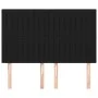 Cabeceros 4 unidades tela negro 72x5x78/88 cm de , Cabeceros y pies de cama - Ref: Foro24-3116570, Precio: 94,57 €, Descuento: %