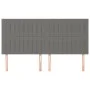 Headboards 4 units of dark gray fabric 100x5x78/88 cm by , Headboards and footboards - Ref: Foro24-3116593, Price: 101,25 €, ...