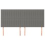 Kopfteile 4 Einheiten aus dunkelgrauem Stoff 100x5x78/88 cm von , Kopf- und Fußteile - Ref: Foro24-3116593, Preis: 94,63 €, R...