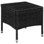 Garden bistro table and chairs set 3 pieces black synthetic rattan by vidaXL, Garden sets - Ref: Foro24-44094, Price: 176,35 ...