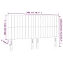 Kopfteile 4 Einheiten aus dunkelgrauem Stoff 100x5x78/88 cm von , Kopf- und Fußteile - Ref: Foro24-3116593, Preis: 94,63 €, R...