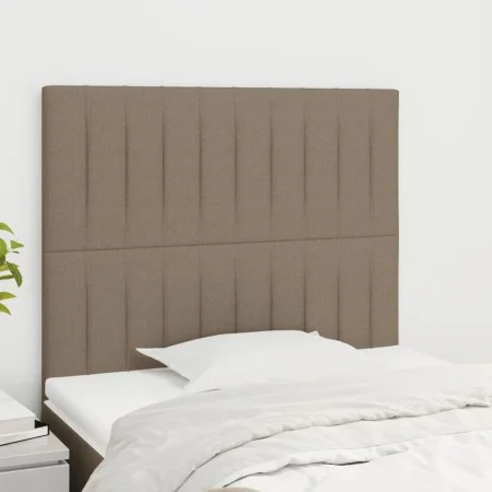 Headboards 2 units of taupe gray fabric 100x5x78/88 cm by , Headboards and footboards - Ref: Foro24-3116564, Price: 55,04 €, ...