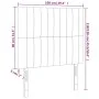 Headboards 2 units of taupe gray fabric 100x5x78/88 cm by , Headboards and footboards - Ref: Foro24-3116564, Price: 55,04 €, ...