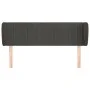 Kopfteil aus dunkelgrauem Samt, 147 x 23 x 78/88 cm von , Kopf- und Fußteile - Ref: Foro24-3117431, Preis: 72,43 €, Rabatt: %