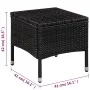 Garden bistro table and chairs set 3 pieces black synthetic rattan by vidaXL, Garden sets - Ref: Foro24-44094, Price: 176,35 ...