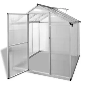 Anthrazitgraues Aluminium-Gewächshaus 3,46 m² von vidaXL, Gewächshäuser - Ref: Foro24-43555, Preis: 427,35 €, Rabatt: %