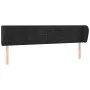 Cabecero de terciopelo negro 163x23x78/88 cm de , Cabeceros y pies de cama - Ref: Foro24-3117340, Precio: 69,80 €, Descuento: %