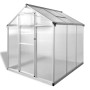 Anthrazitgraues Aluminium-Gewächshaus 3,46 m² von vidaXL, Gewächshäuser - Ref: Foro24-43555, Preis: 434,92 €, Rabatt: %