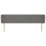 Dark gray fabric headboard 163x23x78/88 cm by , Headboards and footboards - Ref: Foro24-3117389, Price: 81,87 €, Discount: %