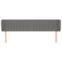 Kopfteil aus dunkelgrauem Stoff, 163 x 23 x 78/88 cm von , Kopf- und Fußteile - Ref: Foro24-3117389, Preis: 84,47 €, Rabatt: %