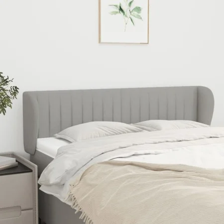 Kopfteil aus hellgrauem Stoff, 147 x 23 x 78/88 cm von , Kopf- und Fußteile - Ref: Foro24-3117380, Preis: 80,04 €, Rabatt: %