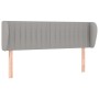 Kopfteil aus hellgrauem Stoff, 147 x 23 x 78/88 cm von , Kopf- und Fußteile - Ref: Foro24-3117380, Preis: 80,57 €, Rabatt: %