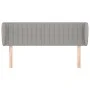 Light gray fabric headboard 147x23x78/88 cm by , Headboards and footboards - Ref: Foro24-3117380, Price: 79,16 €, Discount: %