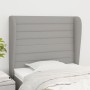 Kopfteil mit hellgrauen Stoffohren 83x23x118/128 cm von , Kopf- und Fußteile - Ref: Foro24-3118070, Preis: 76,85 €, Rabatt: %