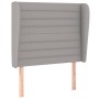 Kopfteil mit hellgrauen Stoffohren 83x23x118/128 cm von , Kopf- und Fußteile - Ref: Foro24-3118070, Preis: 76,85 €, Rabatt: %