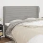 Headboard with light gray fabric ears 163x23x118/128 cm by , Headboards and footboards - Ref: Foro24-3118102, Price: 128,56 €...