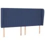 Cabecero con orejas de tela azul 163x23x118/128 cm de , Cabeceros y pies de cama - Ref: Foro24-3118206, Precio: 126,66 €, Des...