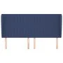 Cabecero con orejas de tela azul 163x23x118/128 cm de , Cabeceros y pies de cama - Ref: Foro24-3118206, Precio: 126,66 €, Des...