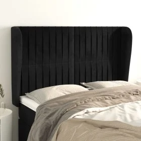 Headboard with black velvet ears 147x23x118/128 cm by , Headboards and footboards - Ref: Foro24-3118244, Price: 113,05 €, Dis...