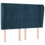 Kopfteil mit dunkelblauen Samtohren 147x23x118/128 cm von , Kopf- und Fußteile - Ref: Foro24-3118246, Preis: 137,95 €, Rabatt: %