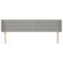 Kopfteil aus hellgrauem Stoff, 163 x 16 x 78/88 cm von , Kopf- und Fußteile - Ref: Foro24-3118914, Preis: 72,21 €, Rabatt: %