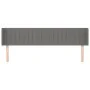 Kopfteil aus dunkelgrauem Stoff, 203 x 16 x 78/88 cm von , Kopf- und Fußteile - Ref: Foro24-3119029, Preis: 66,43 €, Rabatt: %