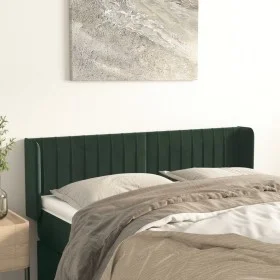 Kopfteil aus dunkelgrünem Samt, 147 x 16 x 78/88 cm von , Kopf- und Fußteile - Ref: Foro24-3119057, Preis: 77,80 €, Rabatt: %