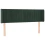 Cabecero de terciopelo verde oscuro 147x16x78/88 cm de , Cabeceros y pies de cama - Ref: Foro24-3119057, Precio: 77,56 €, Des...