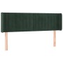 Kopfteil aus dunkelgrünem Samt, 147 x 16 x 78/88 cm von , Kopf- und Fußteile - Ref: Foro24-3119057, Preis: 75,54 €, Rabatt: %