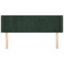Kopfteil aus dunkelgrünem Samt, 147 x 16 x 78/88 cm von , Kopf- und Fußteile - Ref: Foro24-3119057, Preis: 75,54 €, Rabatt: %