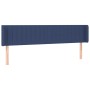 Kopfteil aus blauem Stoff, 203 x 16 x 78/88 cm von , Kopf- und Fußteile - Ref: Foro24-3119034, Preis: 69,33 €, Rabatt: %